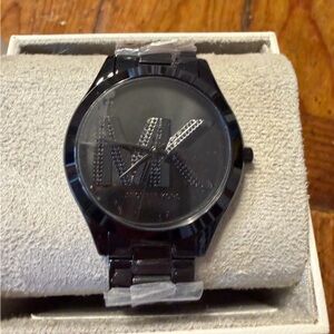 Michael Kors Black Men's Watch with Crystal Accents